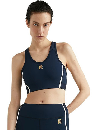 Tommy Hilfiger Αθλητικό Μπουστάκι με Μέτρια Στήριξη Navy Μπλε S10S101631-DW5