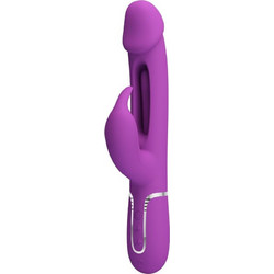 Pretty Love Kampas Rabbit Vibrator with Tongue Δονητής Rabbit Μωβ