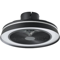 Eglo Vallonia 35196 Ανεμιστήρας Οροφής 48cm 20W με Φως & Τηλεχειριστήριο Μαύρος