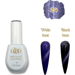 QBD 9D Crystal 24 Cat Eye Ημιμόνιμο Βερνίκι Νυχιών 15ml