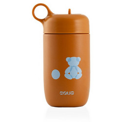 Equa Teddy Bear Παιδικό Παγούρι Θερμός Ανοξείδωτο BPA Free Πορτοκαλί 400ml