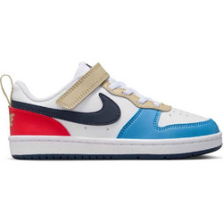 Nike Court Borough Παιδικά Sneakers Λευκά Γαλάζια DV5457-124