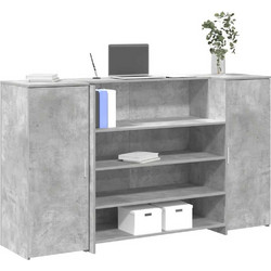 vidaXL Γραφείο Reception Ξύλινο με Βιβλιοθήκη 180x50x103.5cm 3324172