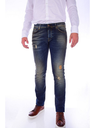 Reign Ανδρικό Τζιν Παντελόνι Slim Εφαρμογή Navy Μπλε 161RGBA0A27636139EFE