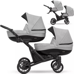 Kunert Booster Καρότσι για Δίδυμα Light Grey ΒΟ-01