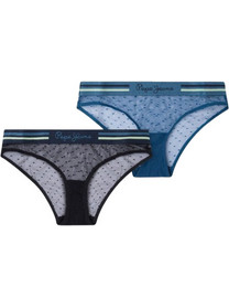 Pepe Jeans Lina Γυναικεία Slip με Δαντέλα 2Pack U4F5823PEP-0AA