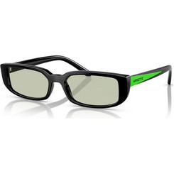 Arnette AN4348 2753/2 Ανδρικά Γυαλιά Ηλίου Ορθογώνια Κοκάλινα Μαύρα με Καφέ Φακό