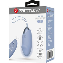 Pretty Love Julia Δονητής Egg για Ζευγάρια με Τηλεχειριστήριο Μπλε