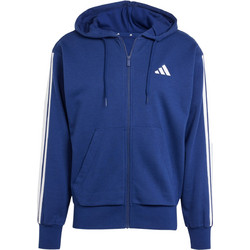 Adidas Sportswear Ανδρική Ζακέτα Φούτερ με Κουκούλα και Φερμουάρ Μπλε JE6341