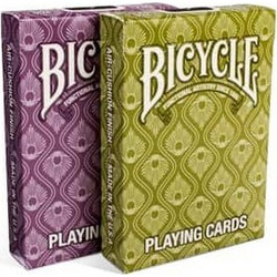 Bicycle Peacock Τράπουλα Πλαστικοποιημένη Πράσινη