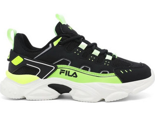 Fila Memory Spinel 3 Παιδικά Sneakers Μαύρα Lime 3YF51022-066