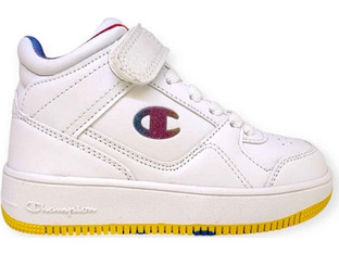 Champion Rebound Vintage Παιδικά Sneakers Μποτάκια Λευκά Κίτρινα Πολύχρωμα S32489-WW004