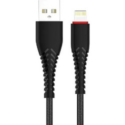 Xipin LX18 Braided USB-A to Lightning Cable 1.2m Black