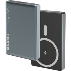 Powertech PT-1377 Wireless Magsafe Power Bank 10000mAh 20W με Θύρα USB-C Power Delivery Grey