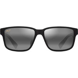 Maui Jim 688-02 Ανδρικά Γυαλιά Ηλίου Τετράγωνα Μαύρα με Μαύρο Καθρέπτη Φακό