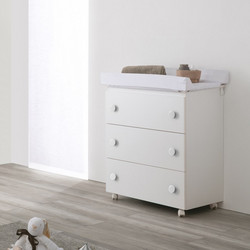 Pali Win Βρεφική Συρταριέρα - Αλλαξιέρα Λευκή 76x45x90cm 0533WINB