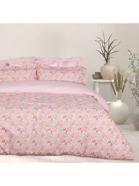 Das Home Σετ Σεντόνια King Size Βαμβακερά 260x280 Happy 9671 Pink Salmon
