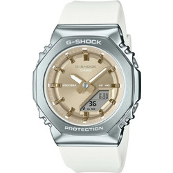 Casio G-Shock Ανδρικό Ρολόι Χρονογράφος με Λευκό Καουτσούκ Λουράκι GM-S2110-7A9ER