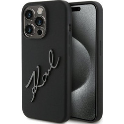 Karl Lagerfeld Karl Script Logo Back Cover Black (iPhone 15 Pro)