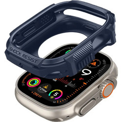 Spigen Rugged Armor Θήκη Σιλικόνης για Apple Watch Ultra 49mm Navy Μπλε