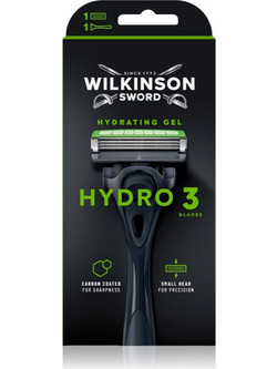Wilkinson Sword Hydro 3 Skin Protection Black Edition Ξυραφάκι μιας Χρήσης με 3 Λεπίδες & Λιπαντική Ταινία