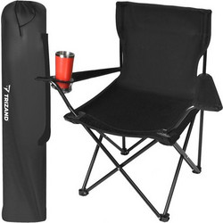 Trizand Καρέκλα Παραλίας Μαύρη K23673