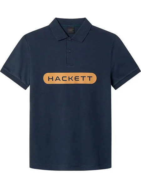 Hackett Ανδρική Μπλούζα Polo Κοντομάνικη Navy Μπλε HM563398-595