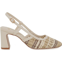 Exe Γόβες Slingback με Χοντρό Ψηλό Τακούνι Εκρού U470V50645K4