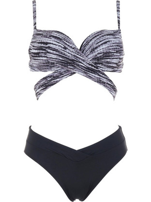 Gsecret Bikini Set Ψηλόμεσο Μαύρο C61080-32665