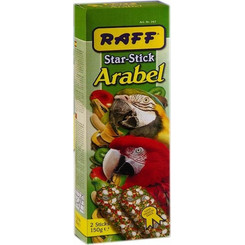 Raff Star Stick Arabel South American Parrots with Exotic Fruits 60gr 10τμχ