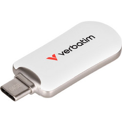 Verbatim Plectra 64GB USB Stick 3.2 Gen 1 με USB-C Λευκό
