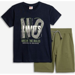 Funky Παιδικό Σετ για Αγόρι Καλοκαιρινό Navy Μπλε Χακί 125-101303-2
