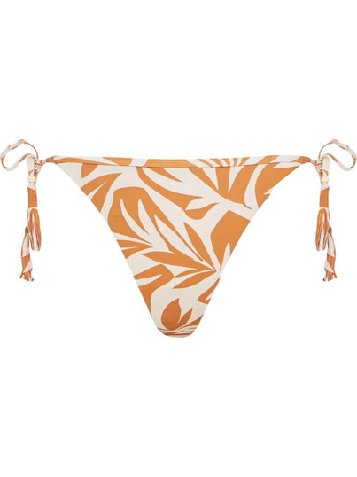Funky Buddha Bikini Slip Λευκό Πορτοκαλί FBL011-101-16B