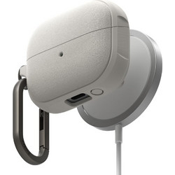 Ringke Onyx MagSafe Θήκη Σιλικόνης με Γάντζο για Samsung Galaxy Buds 3 / 3 Pro Γκρι