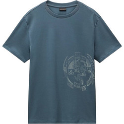 Napapijri S-Vanni Ανδρικό Αθλητικό T-Shirt Πετρόλ NP0A4IEA-G1Y