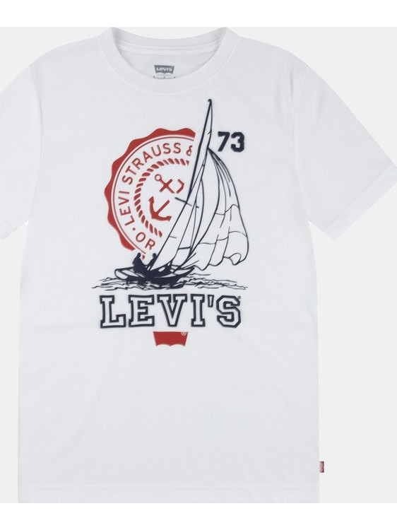 Levi's Coastal Club Παιδικό T-Shirt Κοντομάνικο Λευκό 9EM281-W1T