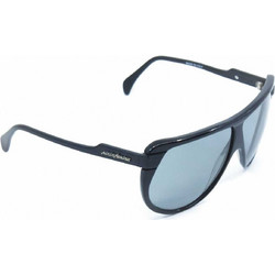 Persol Ratti Ανδρικά Γυαλιά Ηλίου Μάσκα Κοκάλινα Μαύρα με Μαύρο Φακό