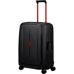 Samsonite Essens 146911-1186 Βαλίτσα Μεσαία 69x49x30cm με 4 Ρόδες Μαύρη Κόκκινη