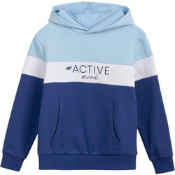 4F Παιδικό Φούτερ με Κουκούλα Navy Μπλε Γαλάζιο HJL22-JBLD002-33S
