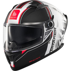 MT Braker SV Charm A1 Matt Black White Κράνος Μηχανής Full Face 1650gr