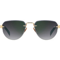 David Beckham DB7144S-PEFNU Ανδρικά Γυαλιά Ηλίου Aviator Μεταλλικά Χρυσά με Μαύρο Degradee Φακό