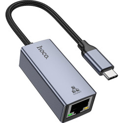 Hoco UA37 Ενσύρματος Ethernet USB-C Αντάπτορας Δικτύου 1Gbps