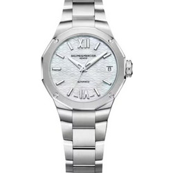 Baume & Mercier Riviera Ανδρικό Ρολόι Αυτόματο με Ασημί Μεταλλικό Μπρασελέ M0A10676