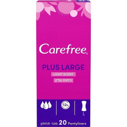 Carefree Plus Large Fresh Scent Σερβιετάκια για Ελαφριά Ροή 20τμχ