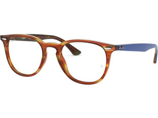 Ray-Ban RB7159-5799 Ανδρικός Σκελετός Γυαλιών Οράσεως Κοκάλινος Καφέ Μπλε