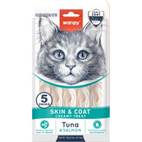 Wanpy Creamy Treat Skin & Coat with Tuna & Salmon 70gr