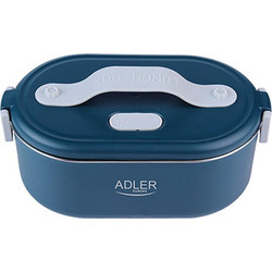 Adler Δοχείο Φαγητού Inox Κατάλληλο για Φούρνο Μικροκυμάτων 800ml Μπλε Γαλάζιο