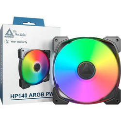 Montech HP140 Case Fan 140mm ARGB με Σύνδεση 3-Pin 4-Pin PWM Black