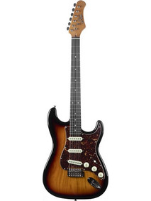 Eko Guitars ST400 Ηλεκτρική Κιθάρα ST Style με Μαγνήτες SSS & Ταστιέρα Indian Laurel Sunburst