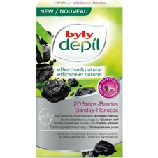 Byly Activated Charcoal Ταινίες Αποτρίχωσης για Σώμα 20τμχ
